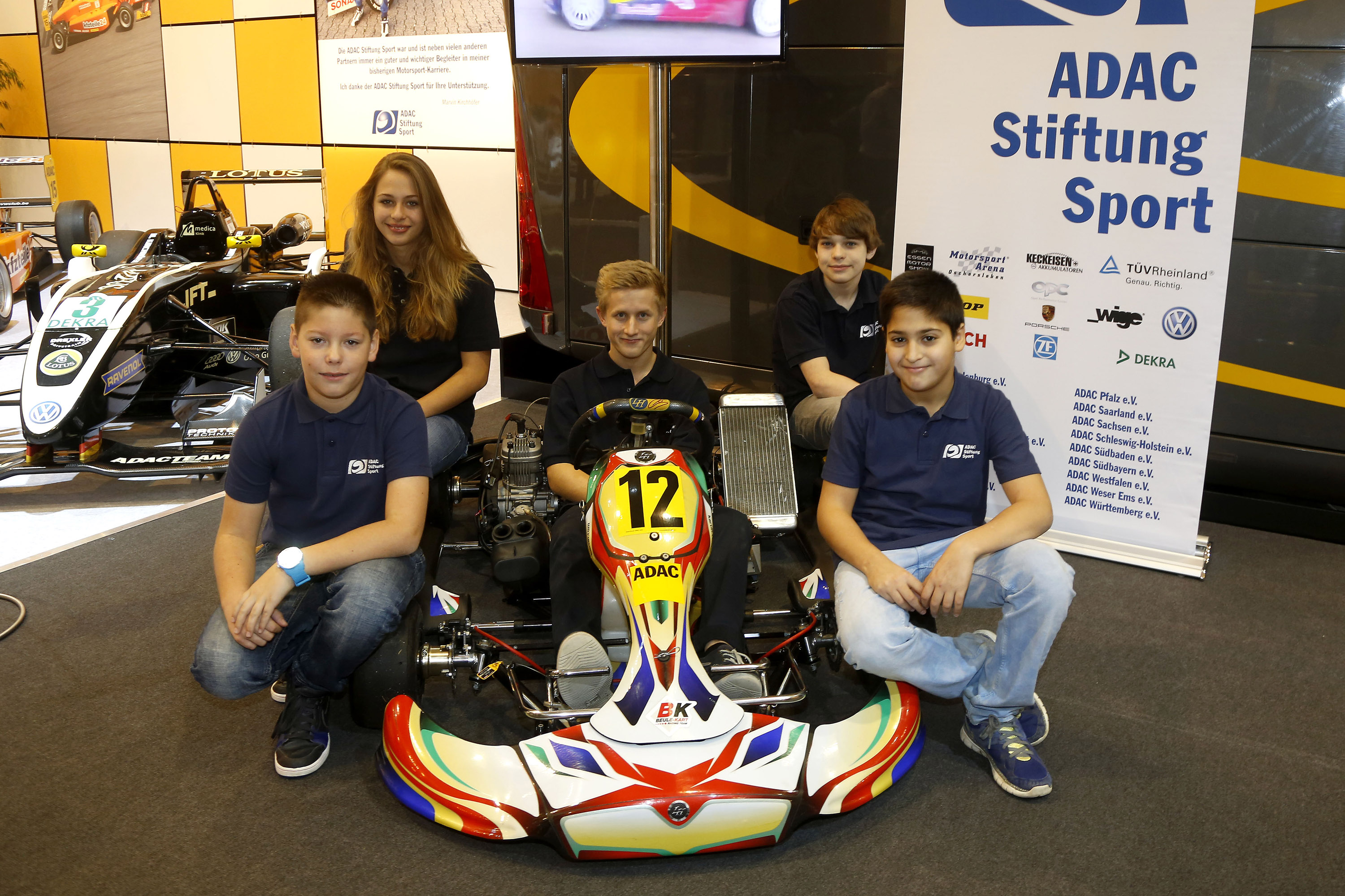 Fünf Kart-Talent in der ADAC Stiftung Sport