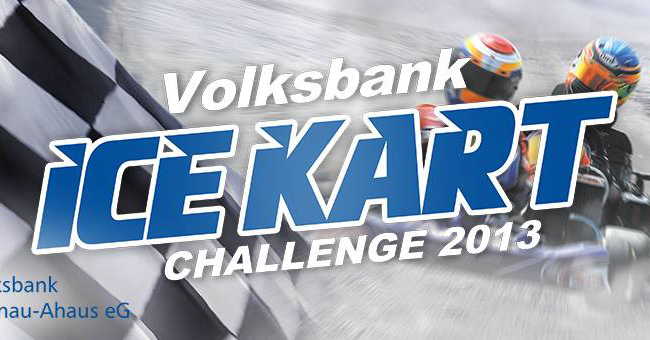 Superkart Team/Reifen Tanski startet beim Ice Kart-Rennen