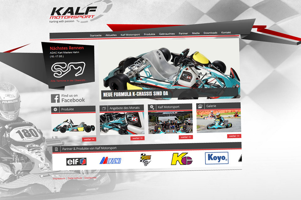 Neue Internetseite für Kalf Motorsport