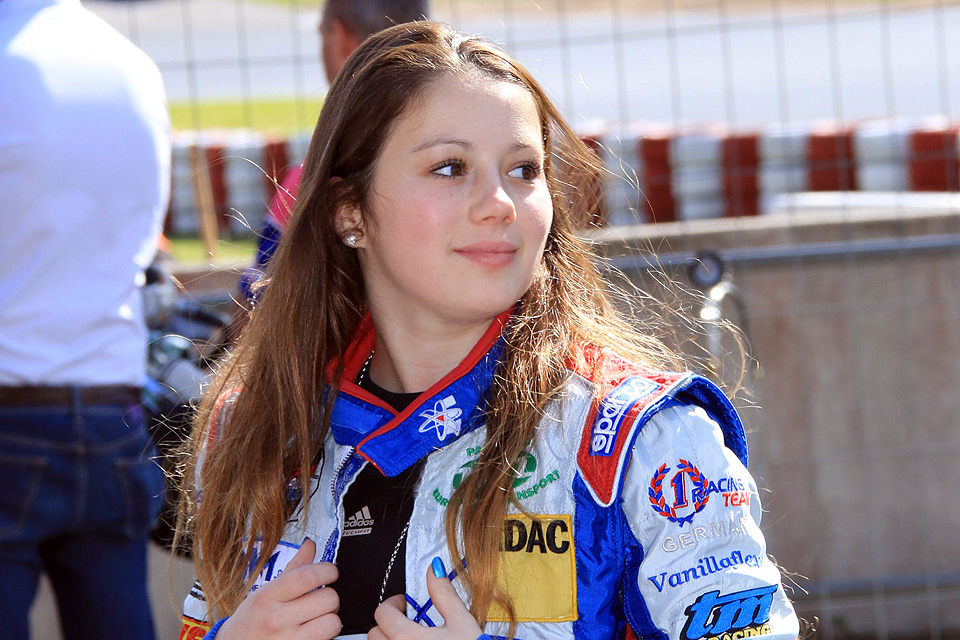 Carrie Schreiner auf dem Podium