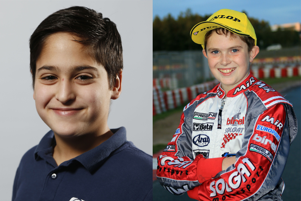 ADAC Kart Junior Team mit Keil und Ghattas