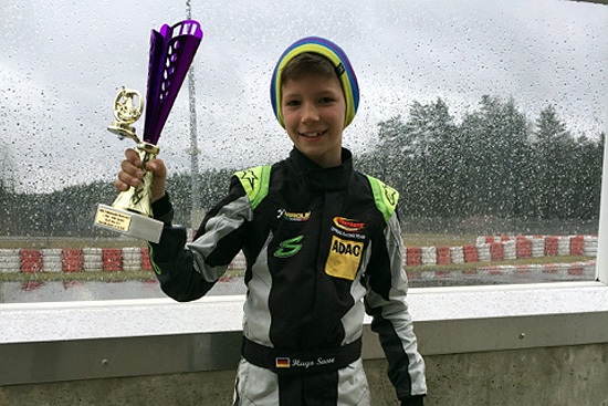 Sieg im Regen: Hugo Sasse gewinnt in Wackersdorf