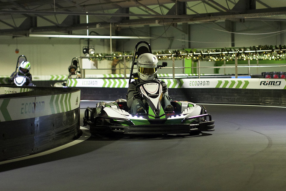 Rouven Schrem ist der Ecodrom-Kart-Champion 2015