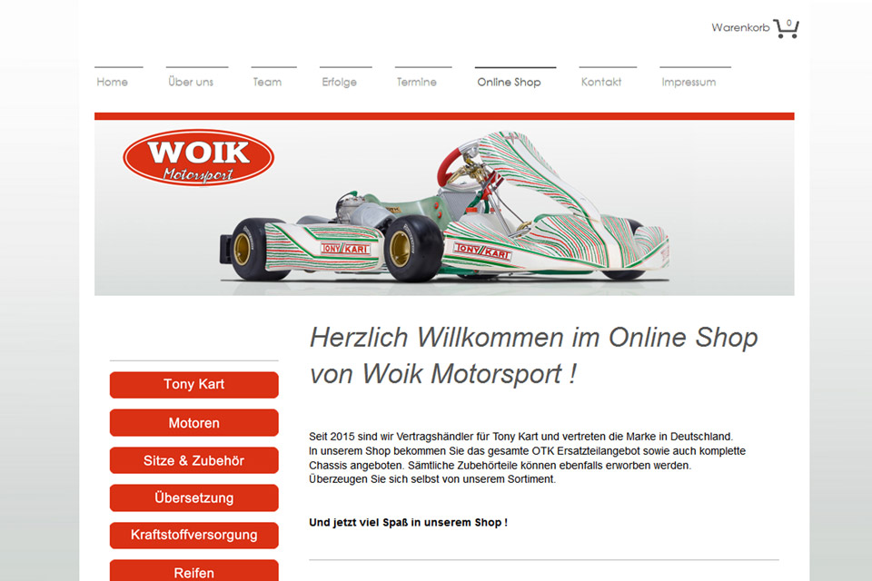 Woik Motorsport mit neuem Online-Shop