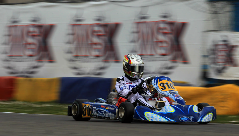 WSK Super Masters Series: Marius Zug erlebt Wetterchaos