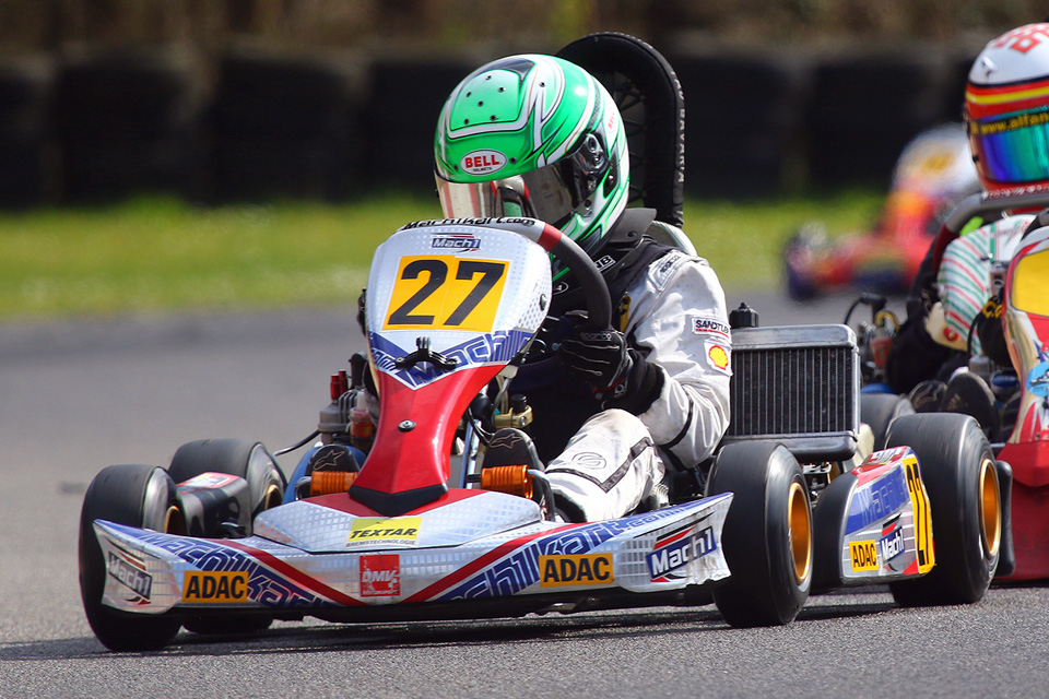 Pablo Kramer für DS Kartsport auf dem Treppchen in Oschersleben