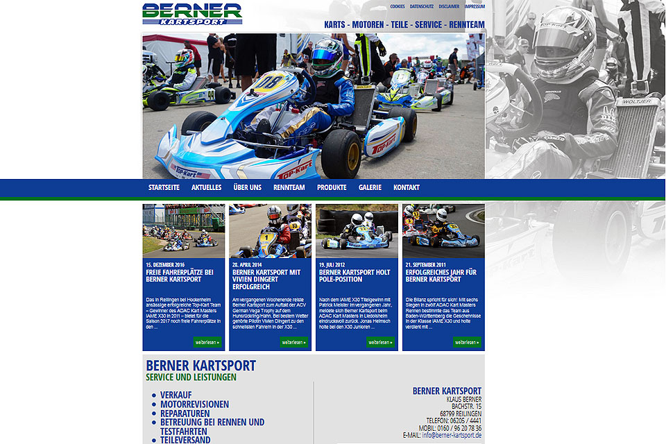 Berner Kartsport mit neuer Internetseite