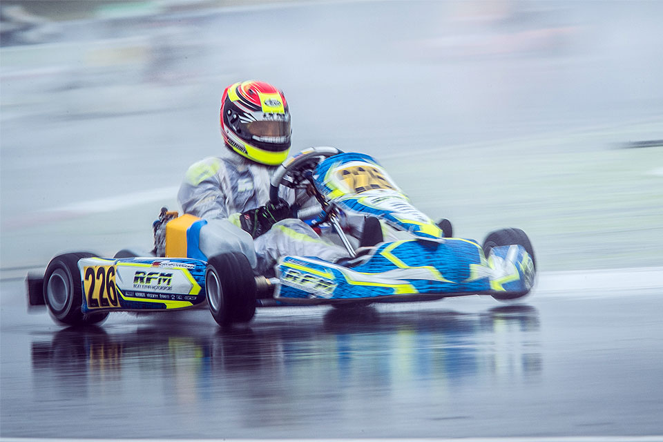 Niklas Krütten erlebt Regenchaos beim WSK Masters in Adria