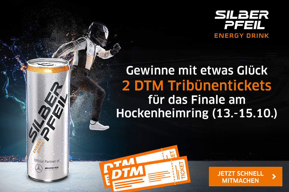 Verlosung: Mit Silberpfeil Energy zum DTM-Finale