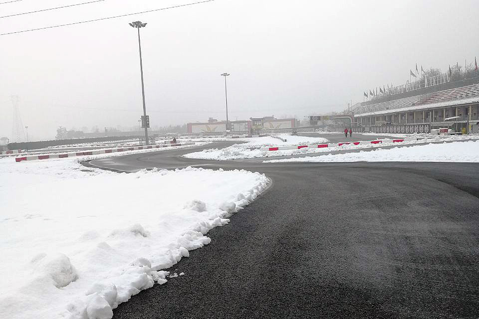 WSK in Lonato wegen Schnee abgesagt