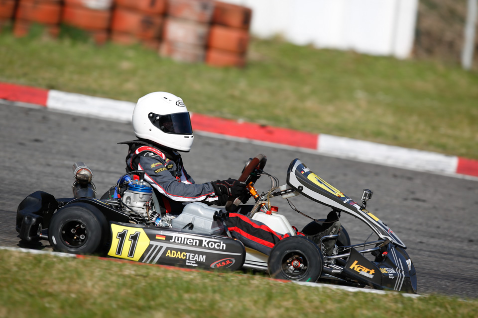 Julien Koch beweist Kampfgeist beim ADAC Kart Masters