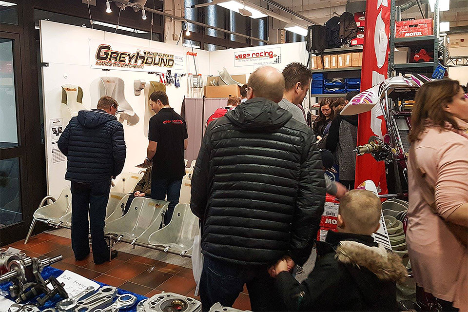 GREYHOUND RACING auf der Kartmesse in Offenbach