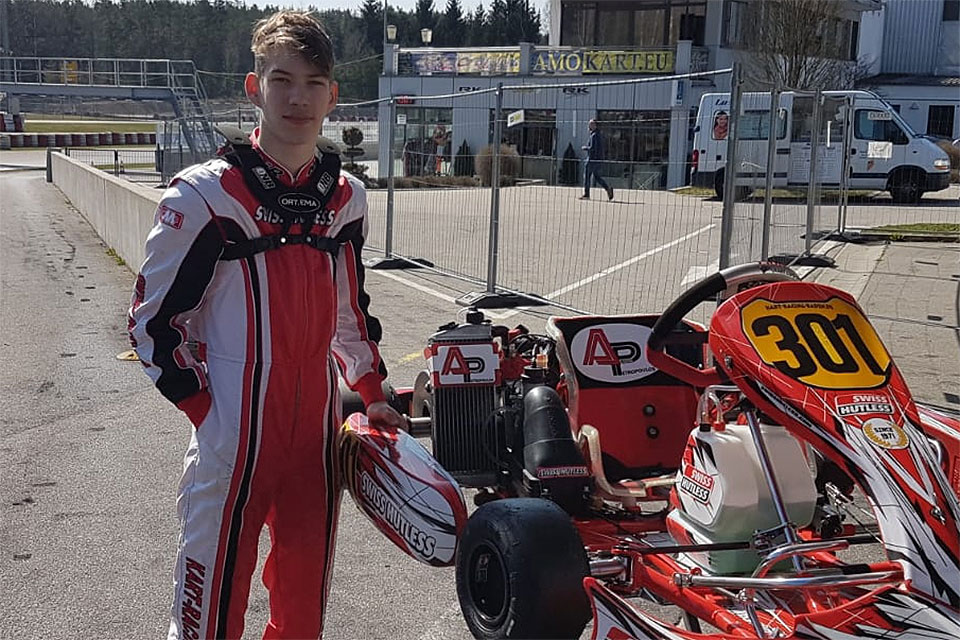 Geglückter Auftakt in der Rotax Senior Klasse für André Petropoulos