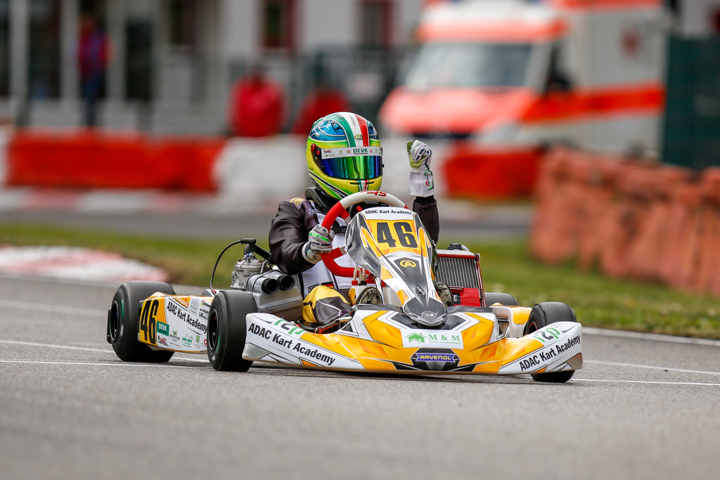 Gianni Andrisani holt nächsten Dreifachsieg in der ADAC Kart Academy