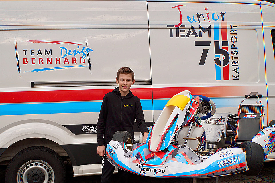 Max Reis wechselt zum Junior Team75 Bernhard und startet im ADAC Kart Masters