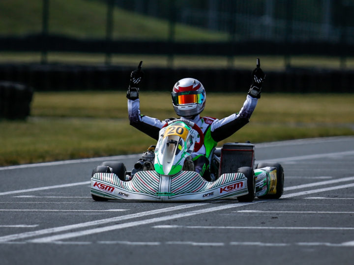 ADAC Kart-Masters in Oschersleben: Zwei Laufsiege und Tabellenführung für Valentin Kluss