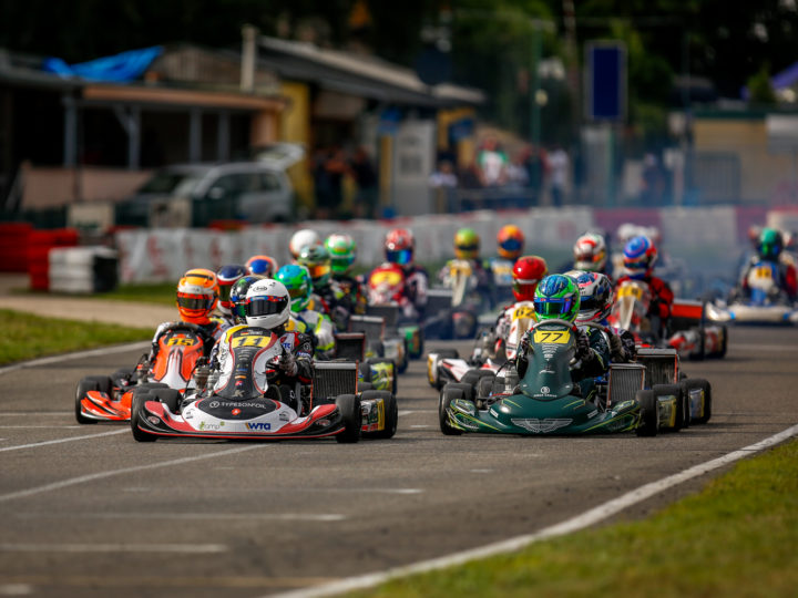 Julien Koch beim ADAC Kart Masters auf der Pole-Position