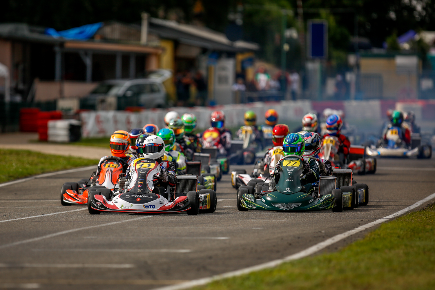 Julien Koch beim ADAC Kart Masters auf der Pole-Position