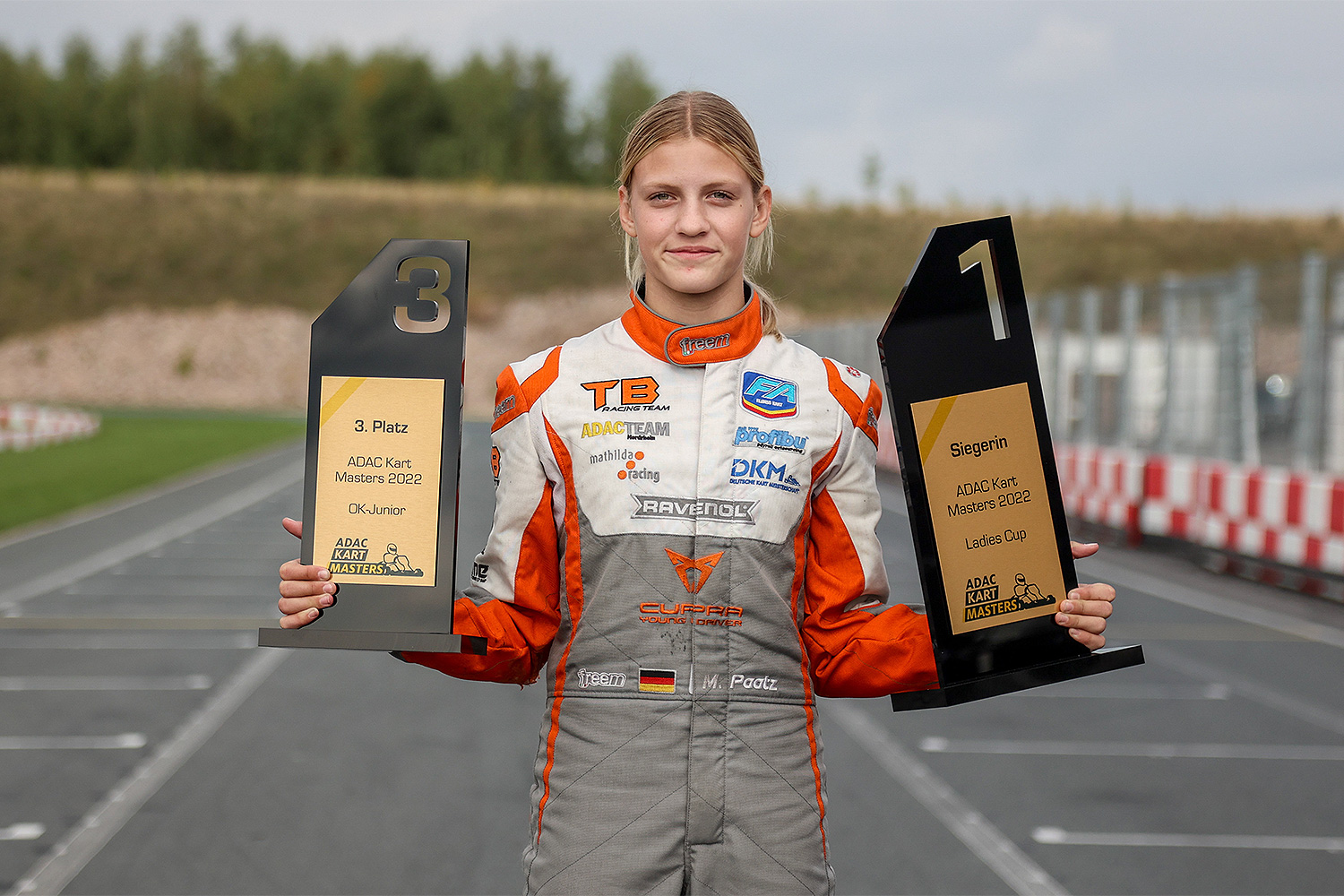 Mathilda Paatz wird Dritte im ADAC Kart Masters