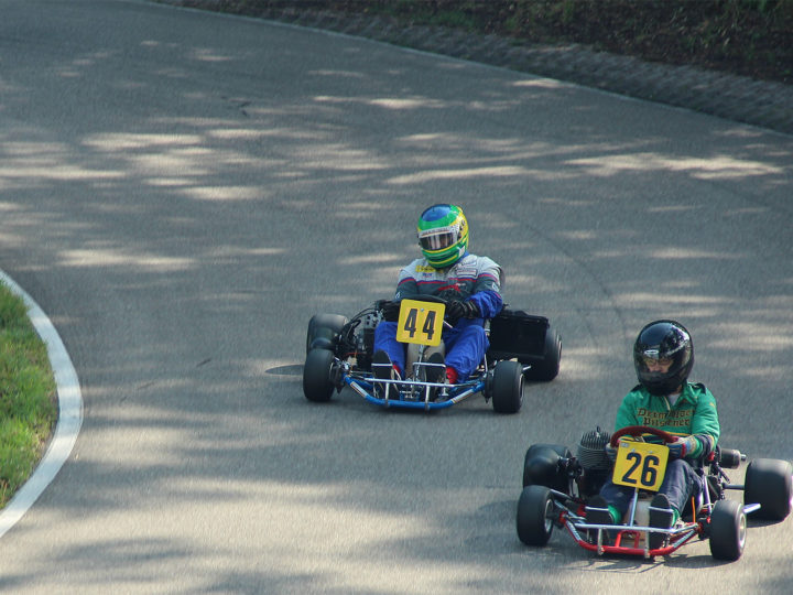 Finale der historischen Kartfahrer beim Trips Memorial