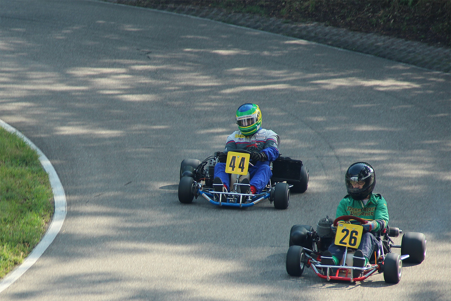 Finale der historischen Kartfahrer beim Trips Memorial