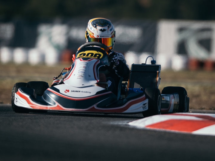 Taym Saleh holt Pole-Position beim Auftakt zur FIA Kart-EM