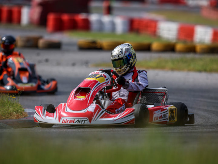 Birel ART Racing KSW in Ampfing auf Podestkurs