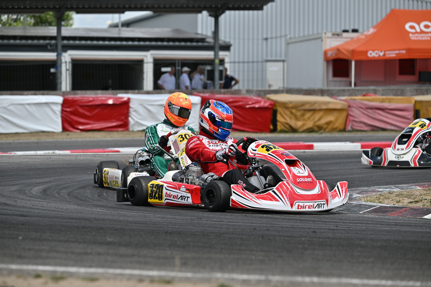 Birel ART-Quartett von Solgat Motorsport beim Road to Wackersdorf