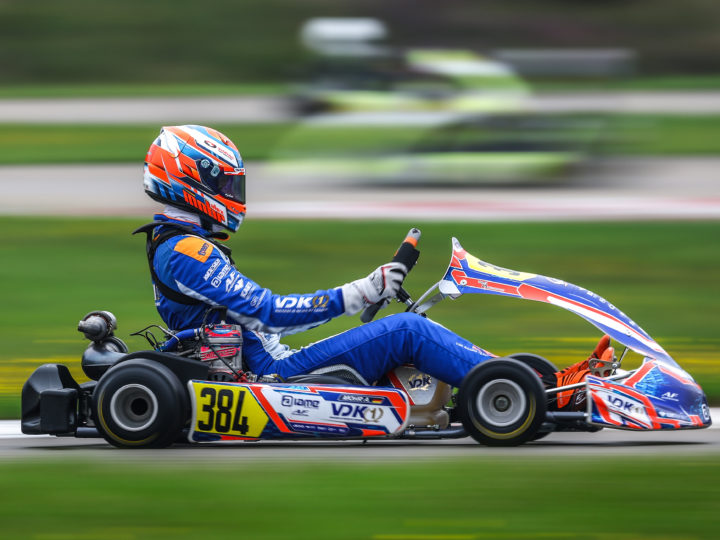 Alex Mohr bei der IAME Euro Series in Genk am Start