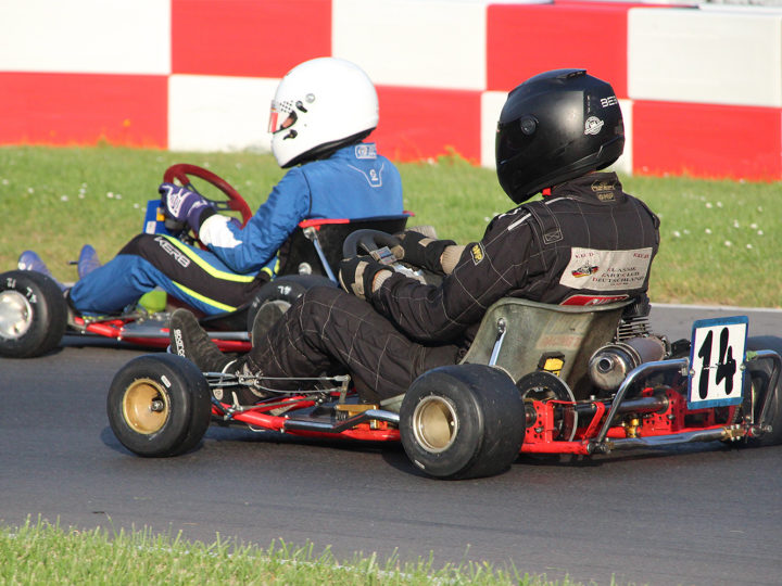 Finale der historischen Kartfahrer beim Trips Memorial in Kerpen