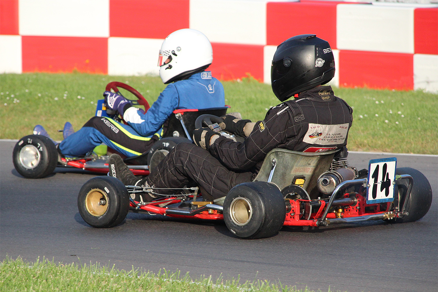 Finale der historischen Kartfahrer beim Trips Memorial in Kerpen