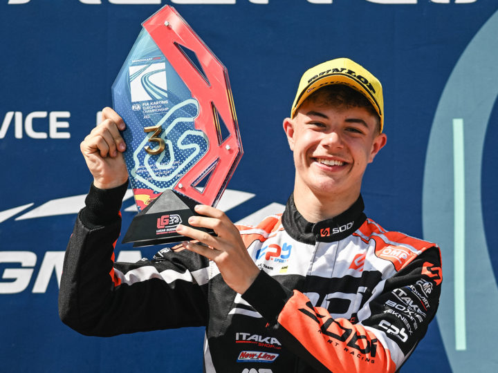 Maximilian Schleimer startet mit Podium in die FIA Kart-Europameisterschaft