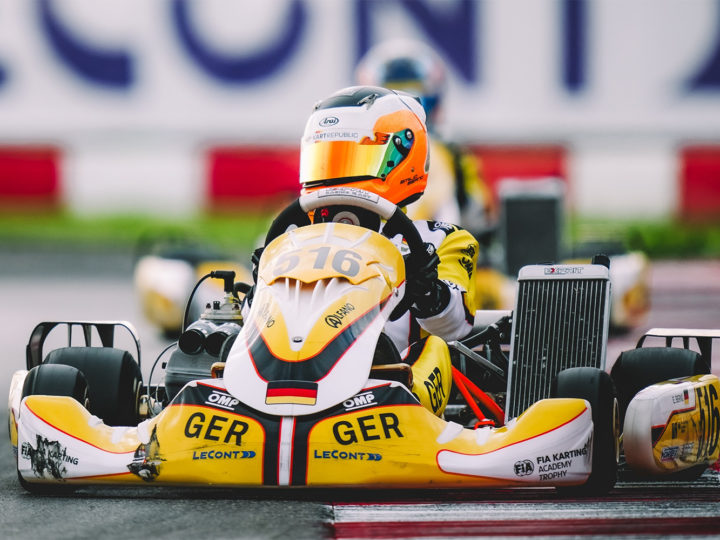 Starker Saisonabschluss für Emilio Bernd in der CIK/FIA Academy Trophy