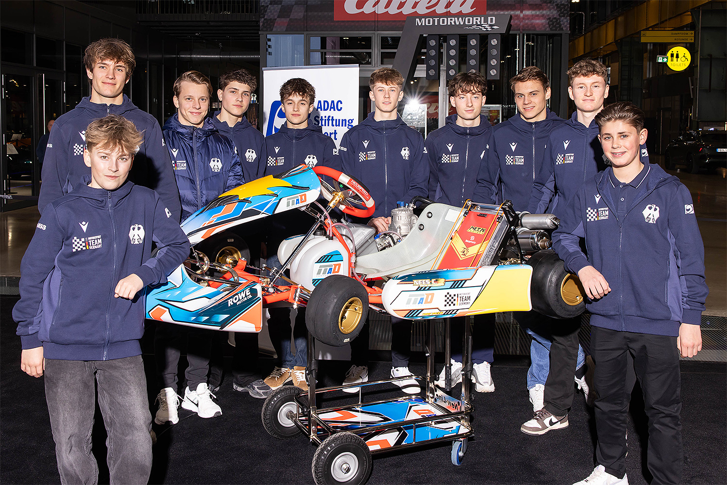 Fünf Kartfahrer im Motorsport Team Germany 2026 