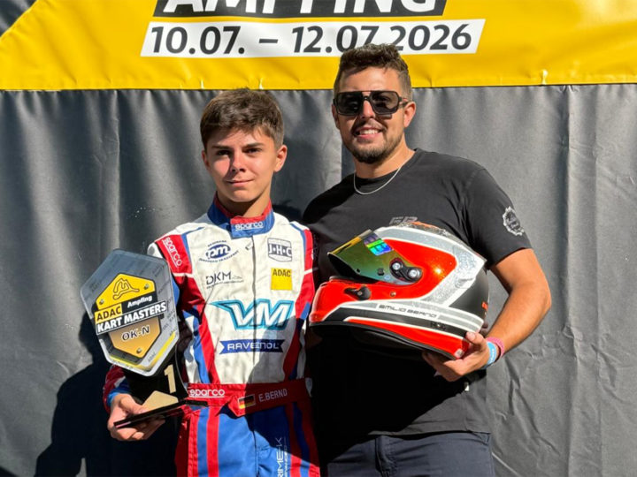Emilio Bernd feiert Sieg beim ADAC Kart Masters in Ampfing