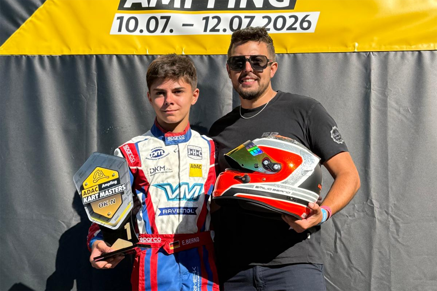 Emilio Bernd feiert Sieg beim ADAC Kart Masters in Ampfing